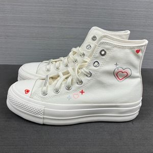 Size 6.5 - Womens Chuck Taylor All Star Lift Platform High 'Y2K Heart' A09114C